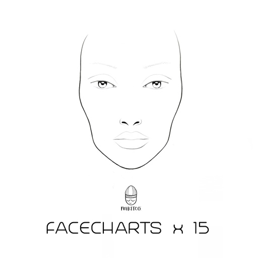 [3279773] My Face Chart blöð - 15 stk